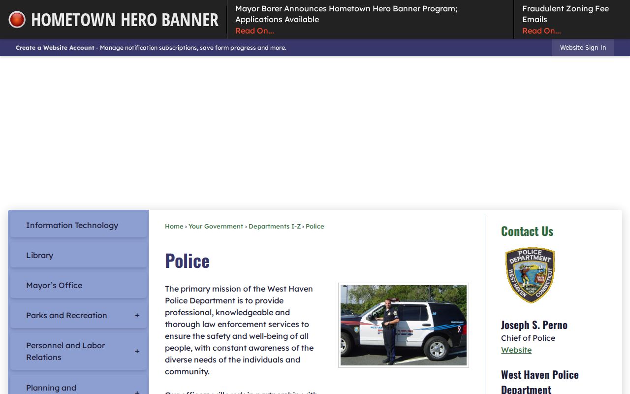 West Haven warrant records Police facility and lobby source